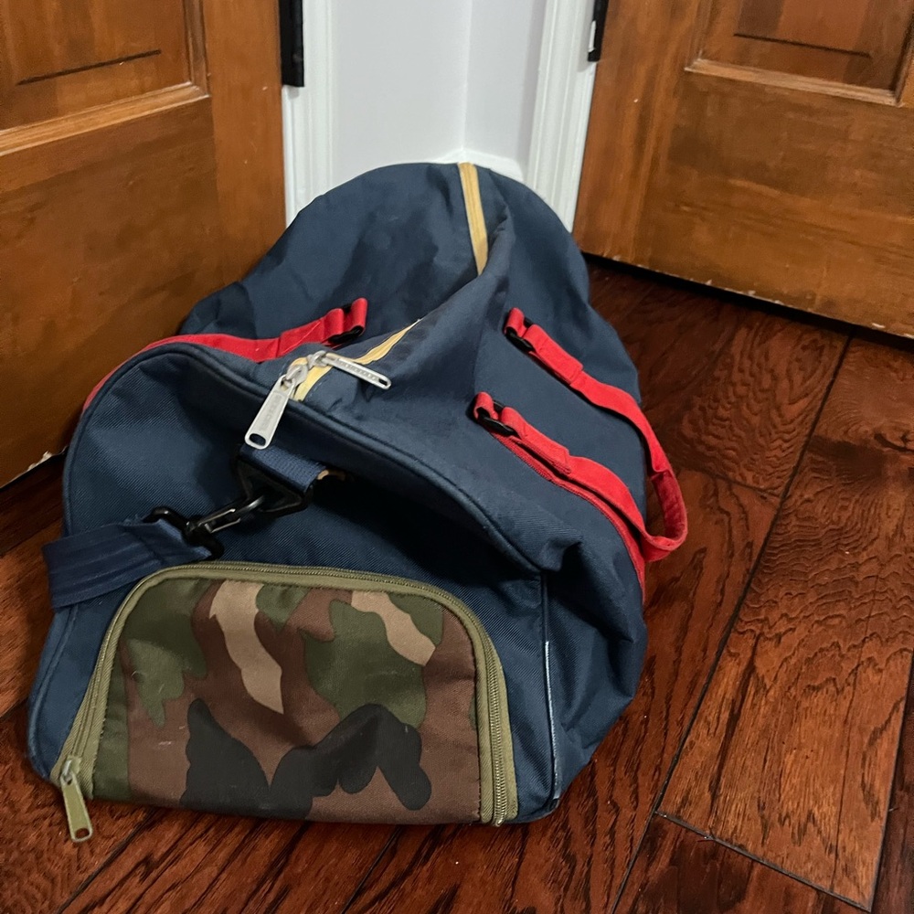Herschel Supply Company Navy and Camouflage Duffel Bag